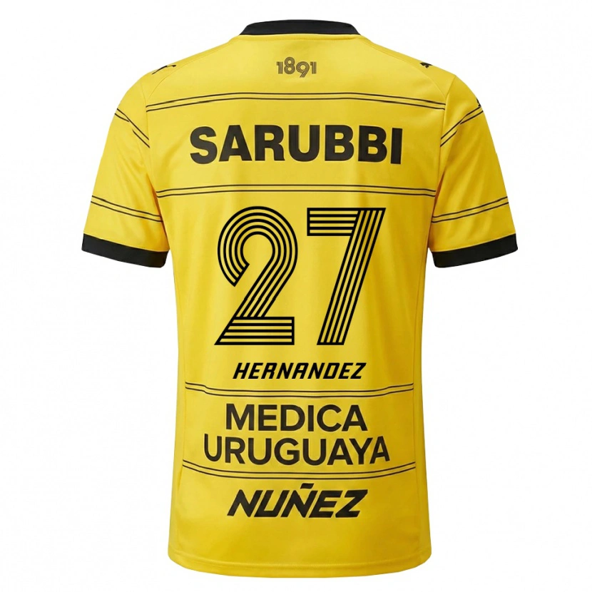 Danxen Herren Lucas Hernández #27 Gelb Schwarz Auswärtstrikot Trikot 2026/27 T-Shirt Schweiz