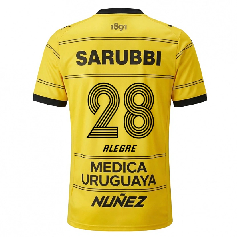 Danxen Herren Ignacio Alegre #28 Gelb Schwarz Auswärtstrikot Trikot 2026/27 T-Shirt Schweiz