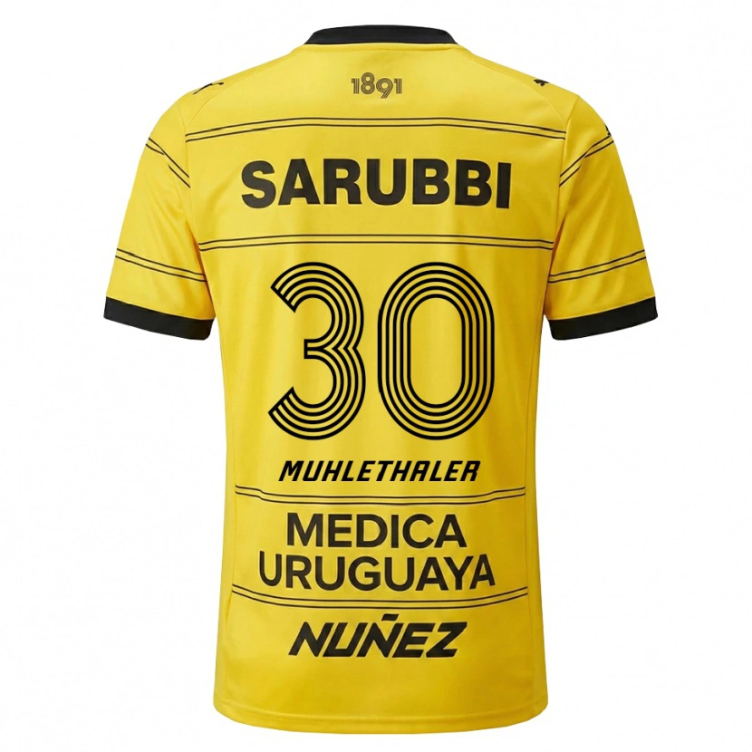 Danxen Herren Stiven Muhlethaler #30 Gelb Schwarz Auswärtstrikot Trikot 2026/27 T-Shirt Schweiz