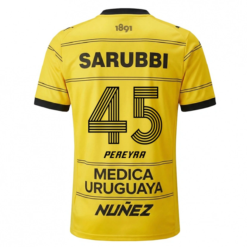 Danxen Herren Estevan Pereyra #45 Gelb Schwarz Auswärtstrikot Trikot 2026/27 T-Shirt Schweiz