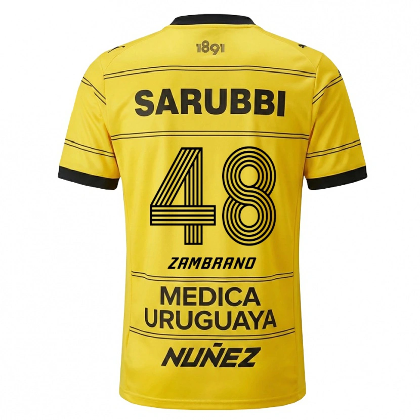 Danxen Herren Carlos Zambrano #48 Gelb Schwarz Auswärtstrikot Trikot 2026/27 T-Shirt Schweiz