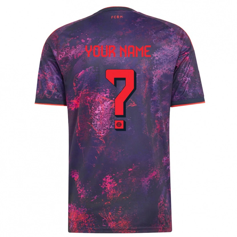 Danxen Herren Ihren Namen #0 Lila Rot Ausweichtrikot Trikot 2026/27 T-Shirt Schweiz