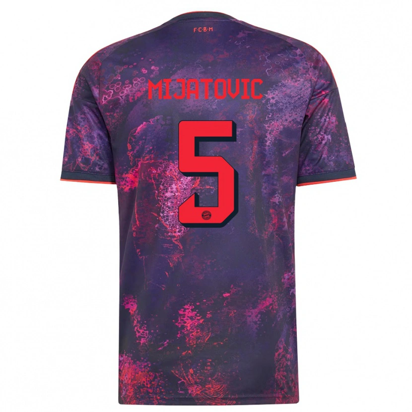 Danxen Herren Roko Mijatovic #5 Lila Rot Ausweichtrikot Trikot 2026/27 T-Shirt Schweiz