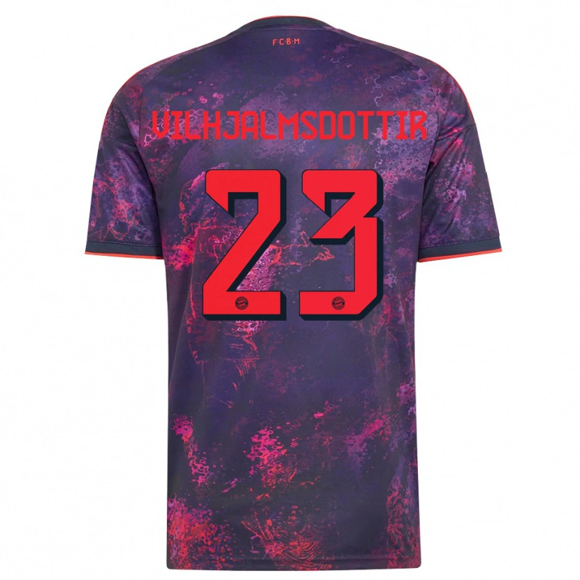 Danxen Herren Karolina Lea Vilhjalmsdottir #23 Lila Rot Ausweichtrikot Trikot 2026/27 T-Shirt Schweiz