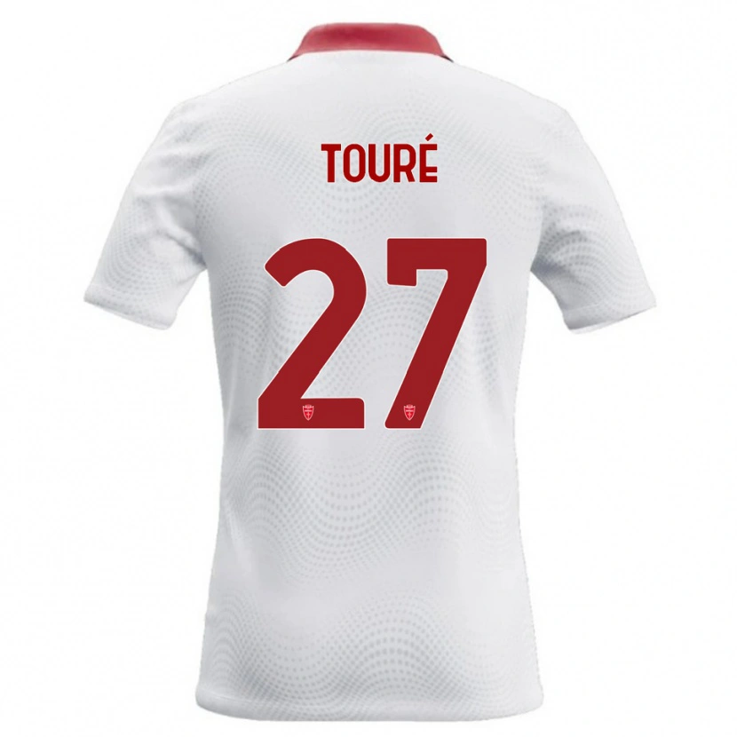 Danxen Damen Idrissa Touré #27 Weiß Rot Auswärtstrikot Trikot 2026/27 T-Shirt Schweiz