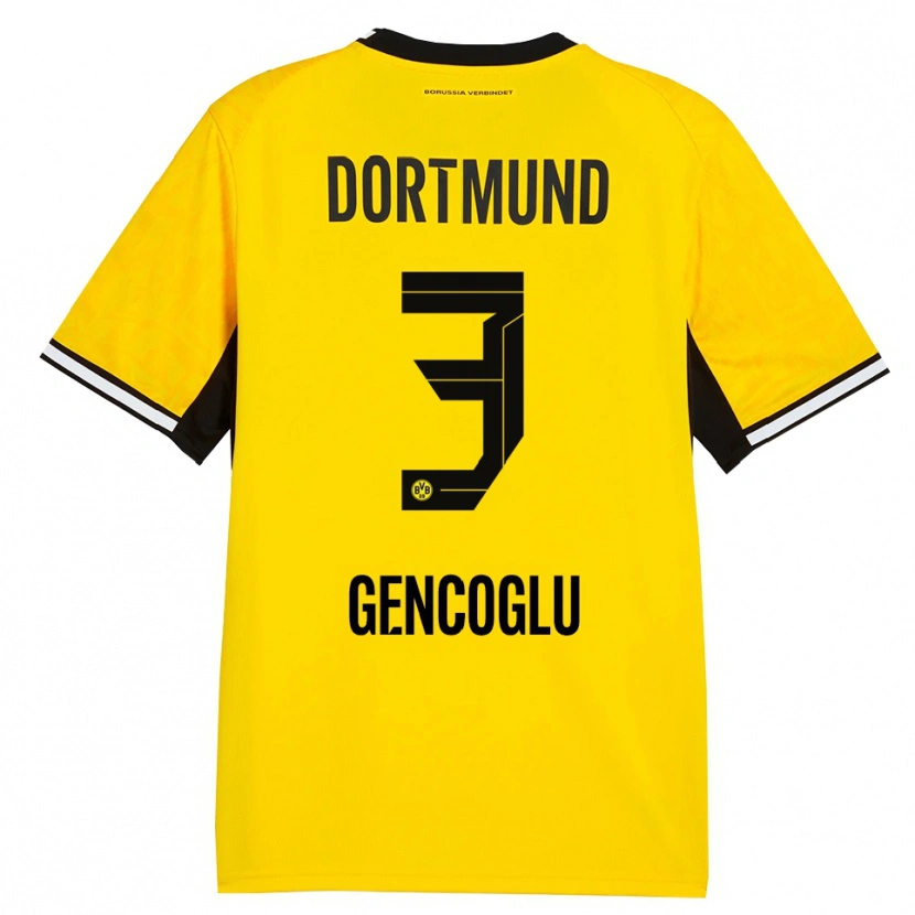 Danxen Damen Tekin Gencoglu #3 Gelb Schwarz Weiß Heimtrikot Trikot 2026/27 T-Shirt Schweiz