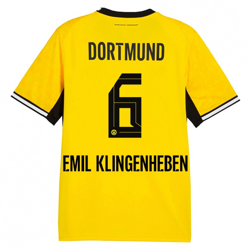 Danxen Damen Maximilian Emil Klingenheben #6 Gelb Schwarz Weiß Heimtrikot Trikot 2026/27 T-Shirt Schweiz