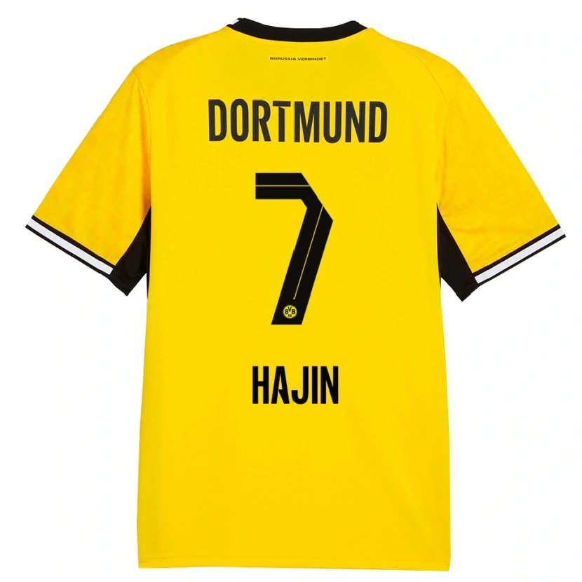Danxen Damen So Hajin #7 Gelb Schwarz Weiß Heimtrikot Trikot 2026/27 T-Shirt Schweiz