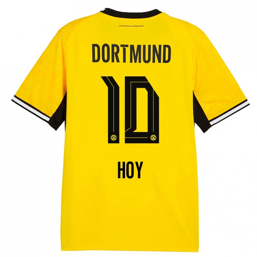 Danxen Damen Justin Hoy #10 Gelb Schwarz Weiß Heimtrikot Trikot 2026/27 T-Shirt Schweiz