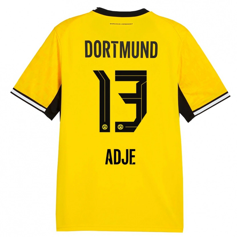Danxen Damen Miguel Adje #13 Gelb Schwarz Weiß Heimtrikot Trikot 2026/27 T-Shirt Schweiz