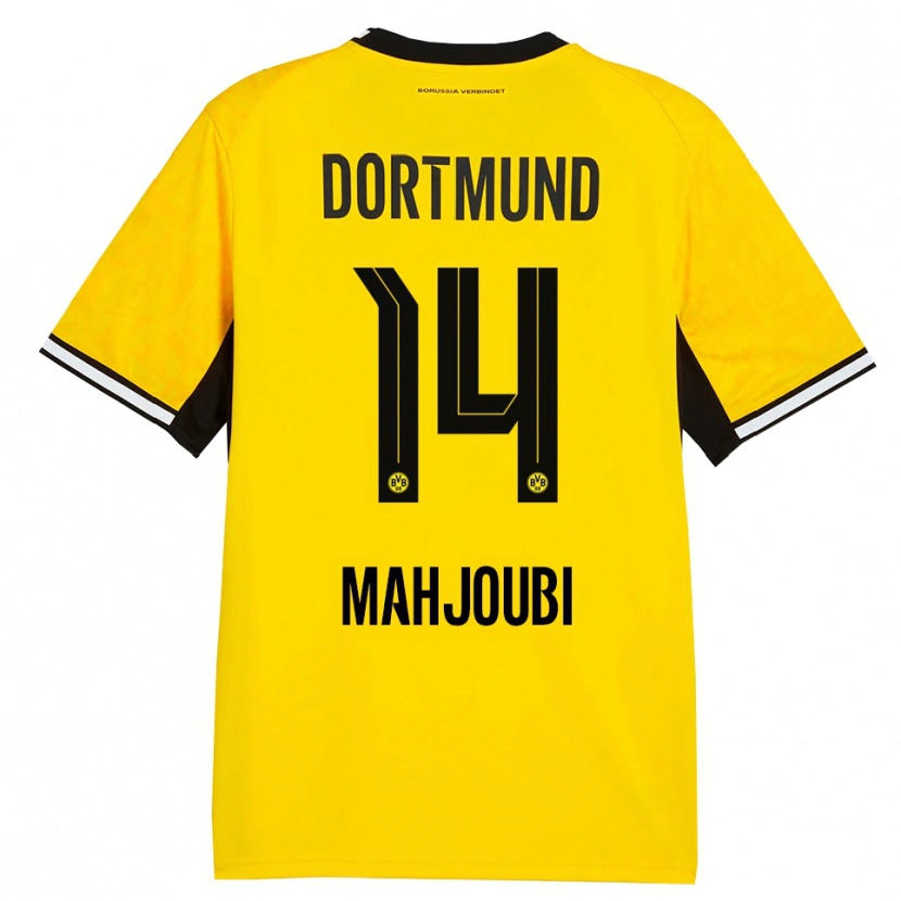 Danxen Damen Anas Mahjoubi #14 Gelb Schwarz Weiß Heimtrikot Trikot 2026/27 T-Shirt Schweiz