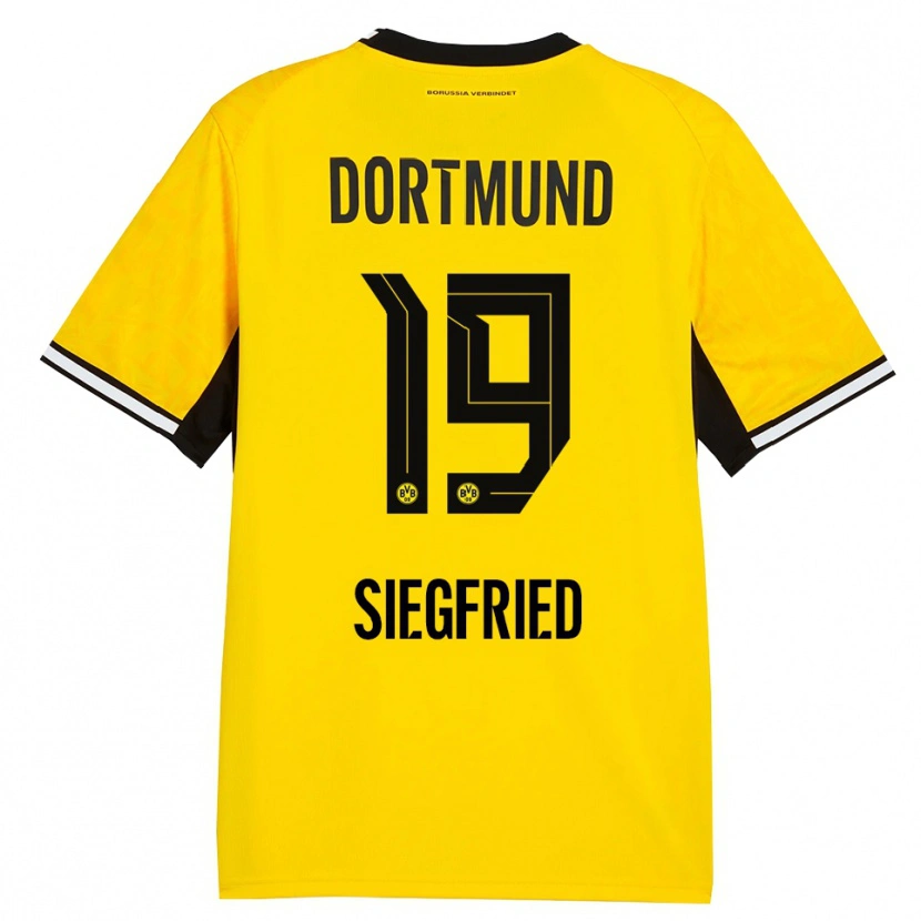 Danxen Damen Janz Siegfried #19 Gelb Schwarz Weiß Heimtrikot Trikot 2026/27 T-Shirt Schweiz