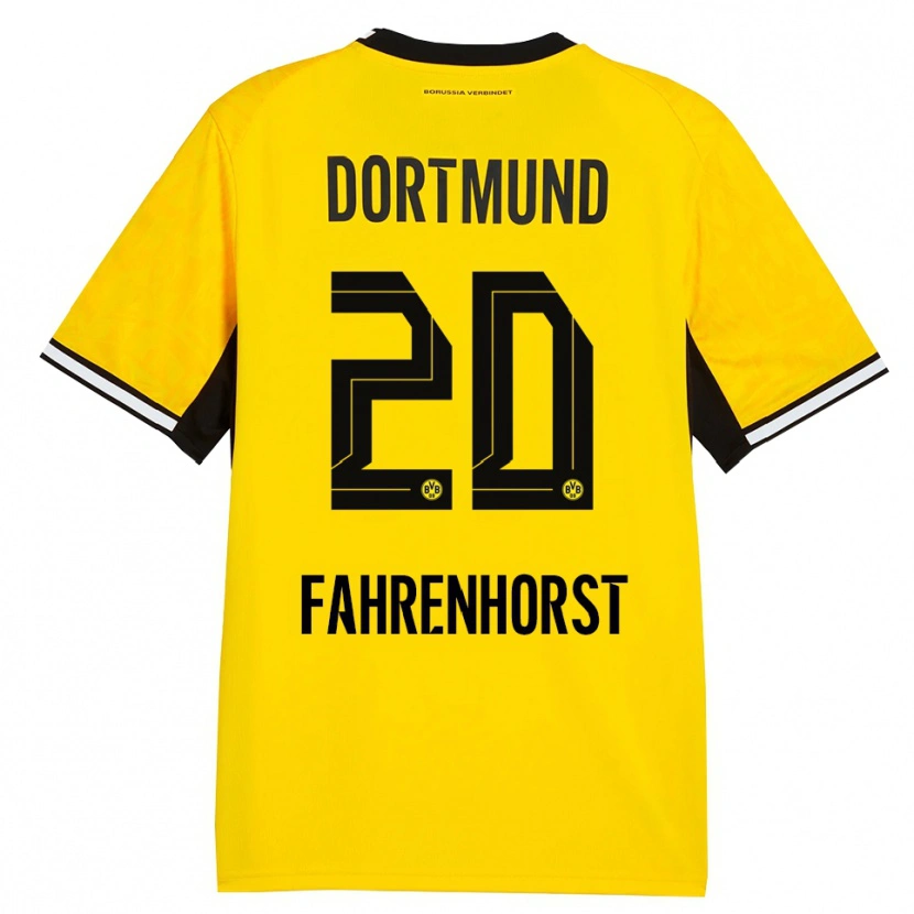 Danxen Damen Luke Fahrenhorst #20 Gelb Schwarz Weiß Heimtrikot Trikot 2026/27 T-Shirt Schweiz
