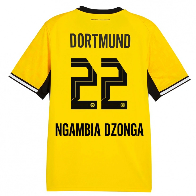 Danxen Damen Diego Ngambia #22 Gelb Schwarz Weiß Heimtrikot Trikot 2026/27 T-Shirt Schweiz