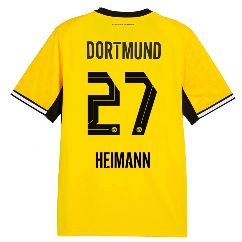Danxen Damen Wesley Heimann #27 Gelb Schwarz Weiß Heimtrikot Trikot 2026/27 T-Shirt Schweiz