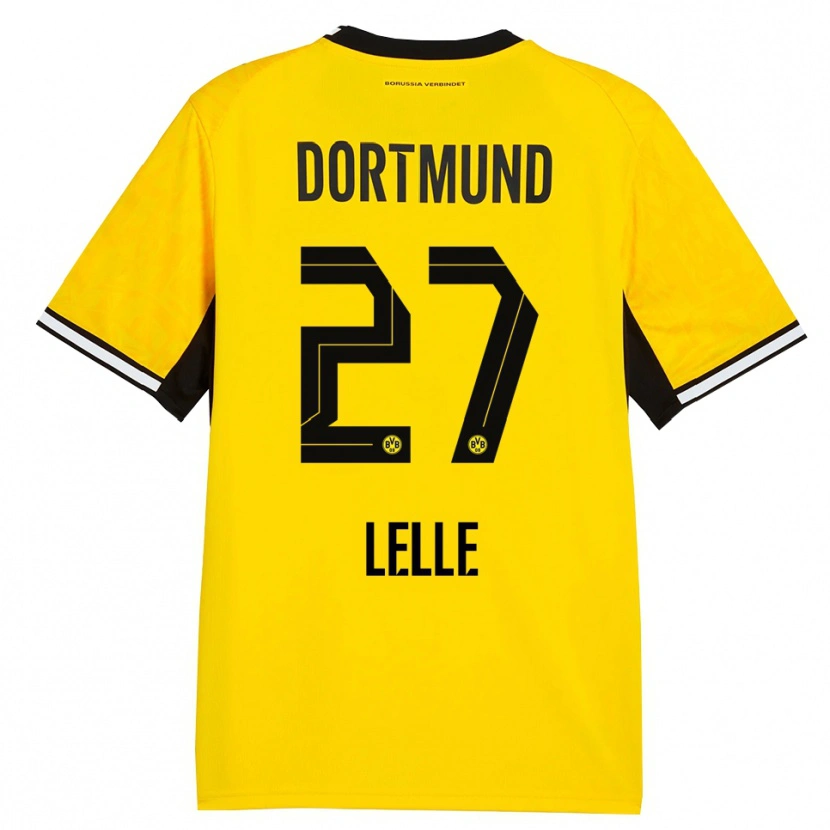 Danxen Damen David Lelle #27 Gelb Schwarz Weiß Heimtrikot Trikot 2026/27 T-Shirt Schweiz