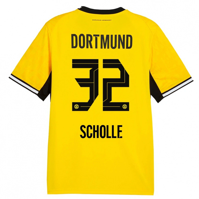 Danxen Damen Mia Scholle #32 Gelb Schwarz Weiß Heimtrikot Trikot 2026/27 T-Shirt Schweiz