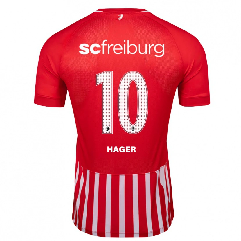 Danxen Damen Marc Hager #10 Rot Weiß Schwarz Heimtrikot Trikot 2026/27 T-Shirt Schweiz