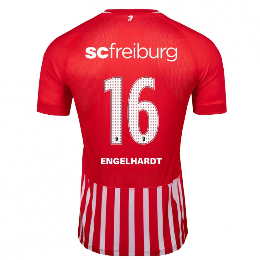 Danxen Damen Yannik Engelhardt #16 Rot Weiß Schwarz Heimtrikot Trikot 2026/27 T-Shirt Schweiz