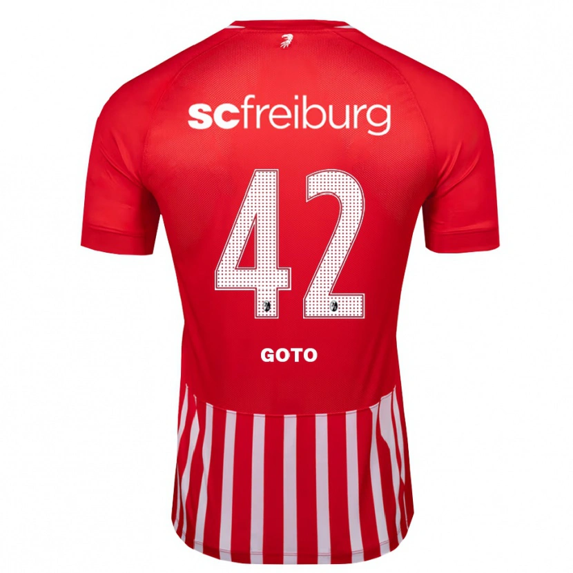 Danxen Damen Keisuke Goto #42 Rot Weiß Schwarz Heimtrikot Trikot 2026/27 T-Shirt Schweiz