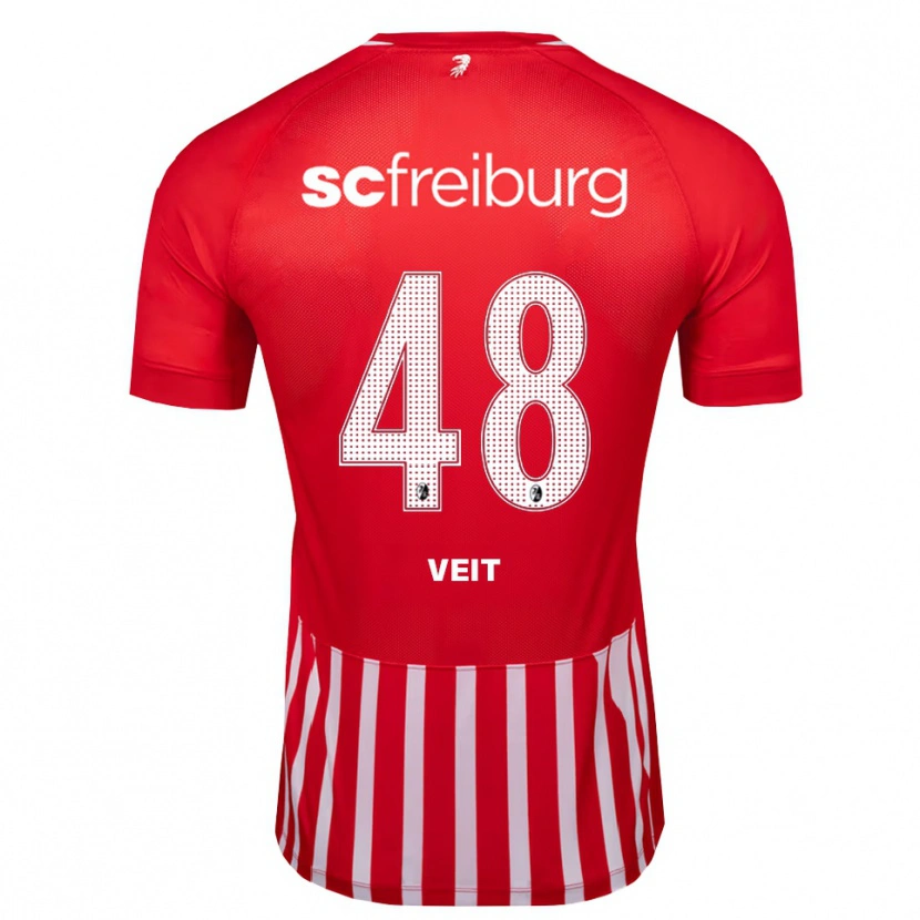 Danxen Damen Jannik Veit #48 Rot Weiß Schwarz Heimtrikot Trikot 2026/27 T-Shirt Schweiz