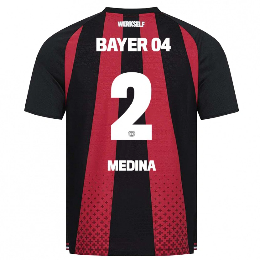Danxen Damen Facundo Medina #2 Schwarz Weiß Rot Heimtrikot Trikot 2026/27 T-Shirt Schweiz