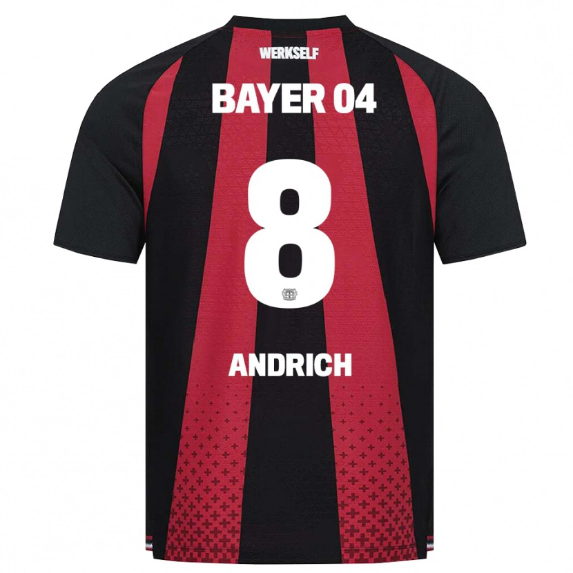 Danxen Damen Robert Andrich #8 Schwarz Weiß Rot Heimtrikot Trikot 2026/27 T-Shirt Schweiz