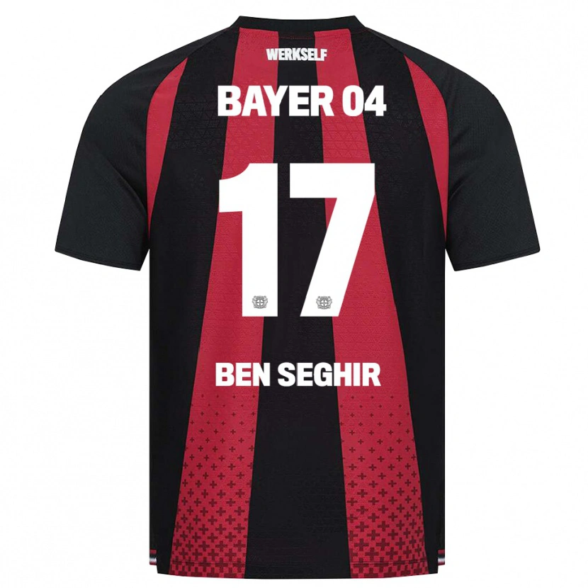 Danxen Damen Eliesse Ben Seghir #17 Schwarz Weiß Rot Heimtrikot Trikot 2026/27 T-Shirt Schweiz