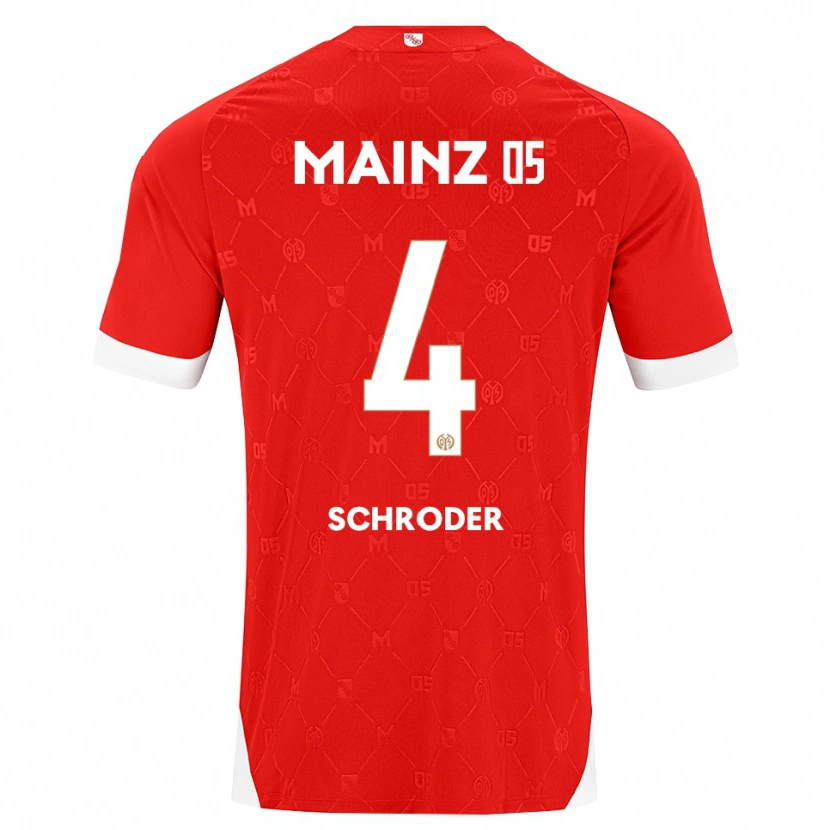 Danxen Damen Lara Schröder #4 Rot Weiß Heimtrikot Trikot 2026/27 T-Shirt Schweiz