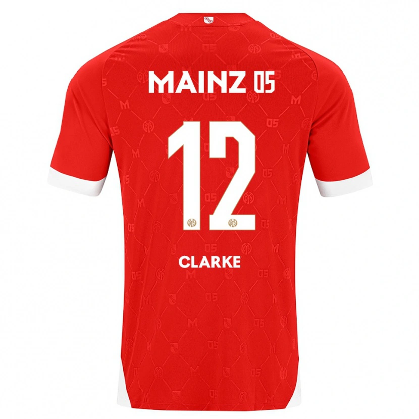 Danxen Damen Sarah Clarke #12 Rot Weiß Heimtrikot Trikot 2026/27 T-Shirt Schweiz