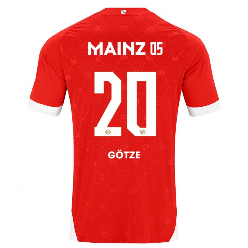 Danxen Damen Justus Götze #20 Rot Weiß Heimtrikot Trikot 2026/27 T-Shirt Schweiz