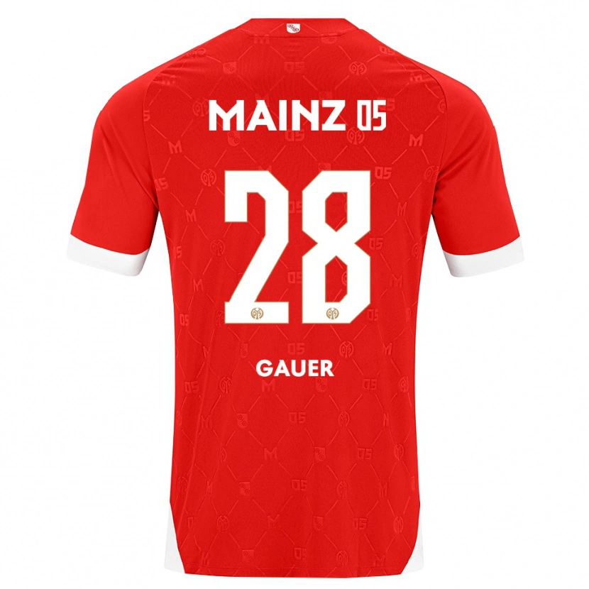 Danxen Damen Luke Gauer #28 Rot Weiß Heimtrikot Trikot 2026/27 T-Shirt Schweiz