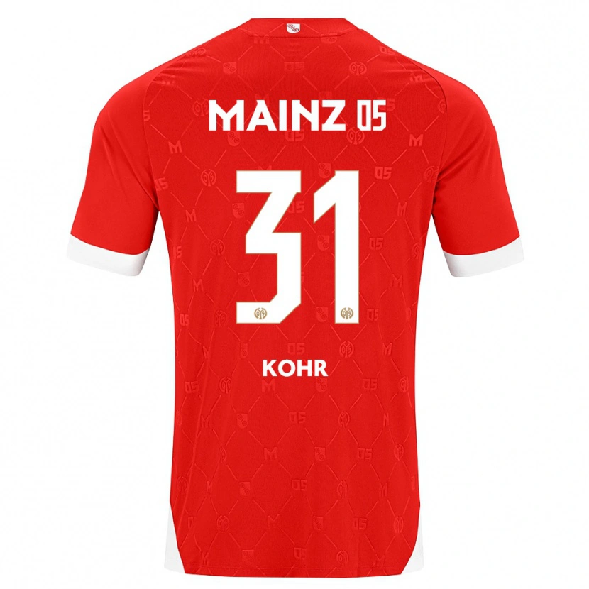 Danxen Damen Dominik Kohr #31 Rot Weiß Heimtrikot Trikot 2026/27 T-Shirt Schweiz