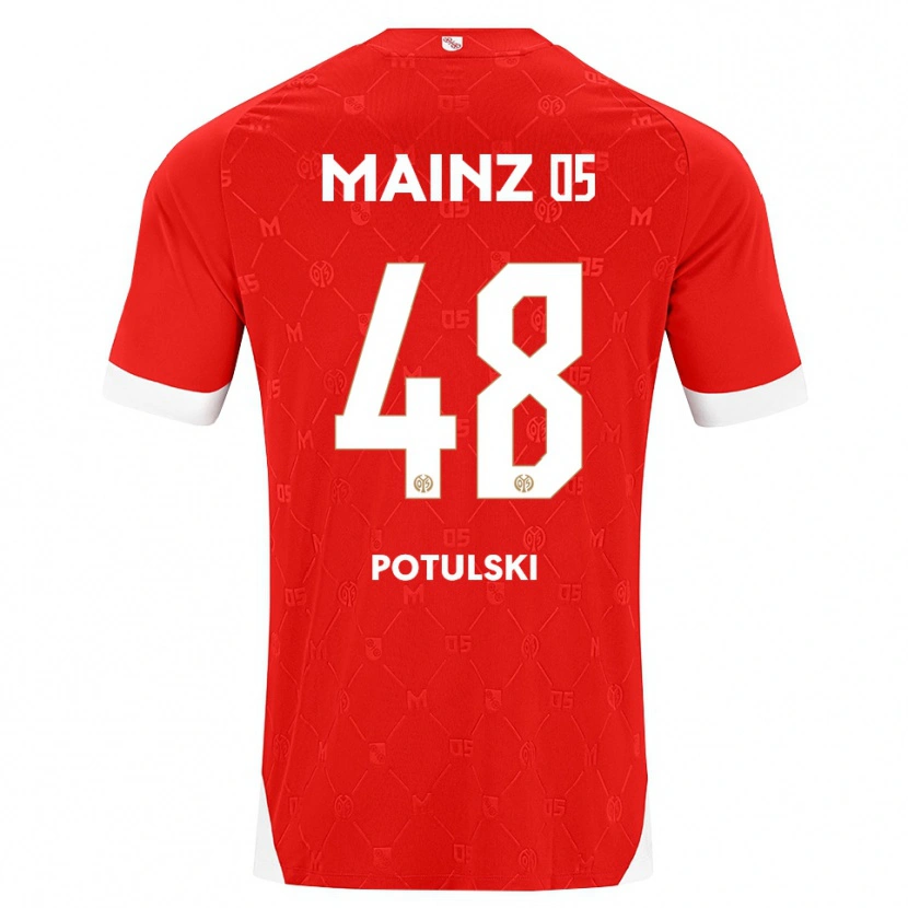 Danxen Damen Kacper Potulski #48 Rot Weiß Heimtrikot Trikot 2026/27 T-Shirt Schweiz