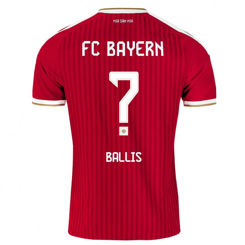 Danxen Damen Benjamin Ballis #0 Rot Weiß Blau Heimtrikot Trikot 2026/27 T-Shirt Schweiz
