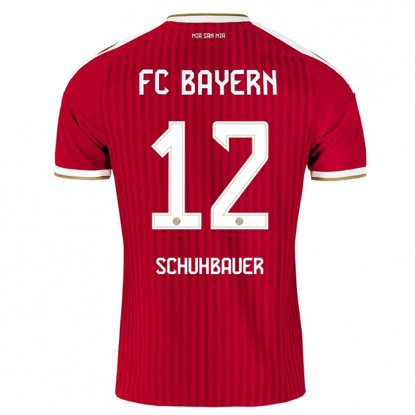 Danxen Damen Maximilian Schuhbauer #12 Rot Weiß Blau Heimtrikot Trikot 2026/27 T-Shirt Schweiz