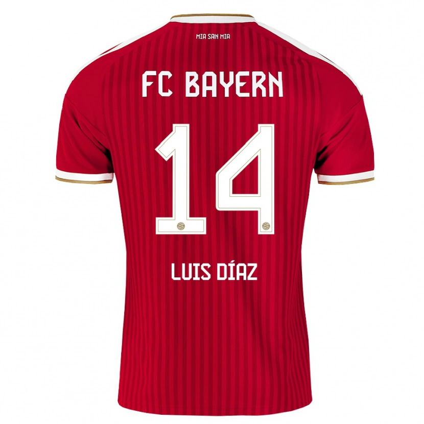 Danxen Damen Luis Díaz #14 Rot Weiß Blau Heimtrikot Trikot 2026/27 T-Shirt Schweiz