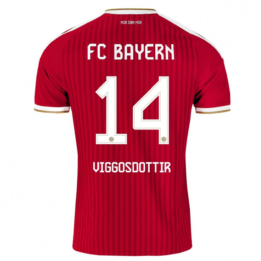 Danxen Damen Glodis Perla Viggosdottir #14 Rot Weiß Blau Heimtrikot Trikot 2026/27 T-Shirt Schweiz