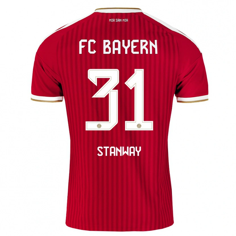 Danxen Damen Georgia Stanway #31 Rot Weiß Blau Heimtrikot Trikot 2026/27 T-Shirt Schweiz