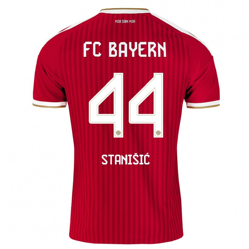 Danxen Damen Josip Stanisic #44 Rot Weiß Blau Heimtrikot Trikot 2026/27 T-Shirt Schweiz
