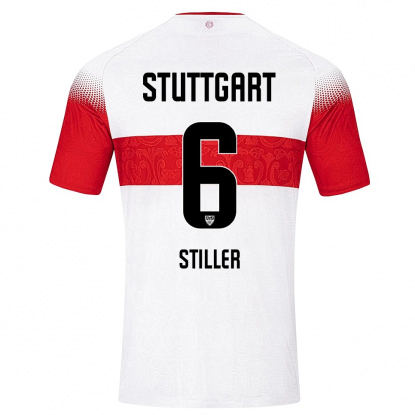 Danxen Damen Angelo Stiller #6 Weiß Rot Gelb Heimtrikot Trikot 2026/27 T-Shirt Schweiz