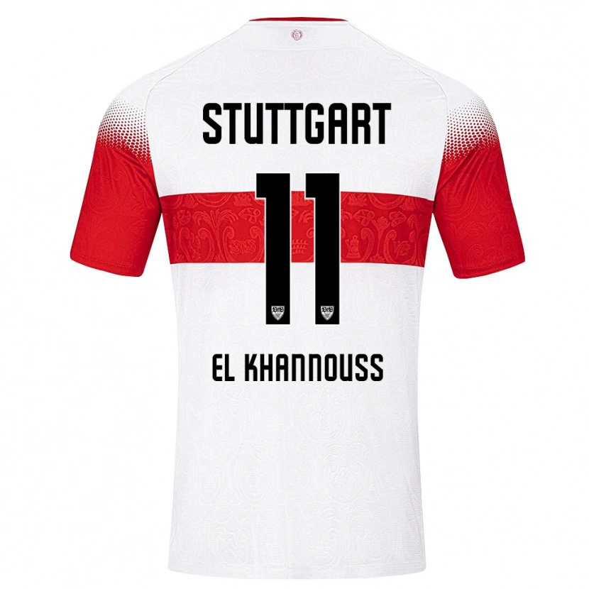 Danxen Damen Bilal El Khannouss #11 Weiß Rot Gelb Heimtrikot Trikot 2026/27 T-Shirt Schweiz