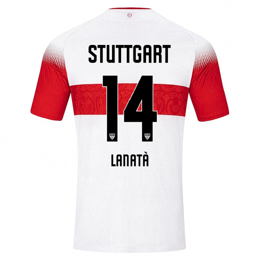Danxen Damen Domenico Lanatà #14 Weiß Rot Gelb Heimtrikot Trikot 2026/27 T-Shirt Schweiz