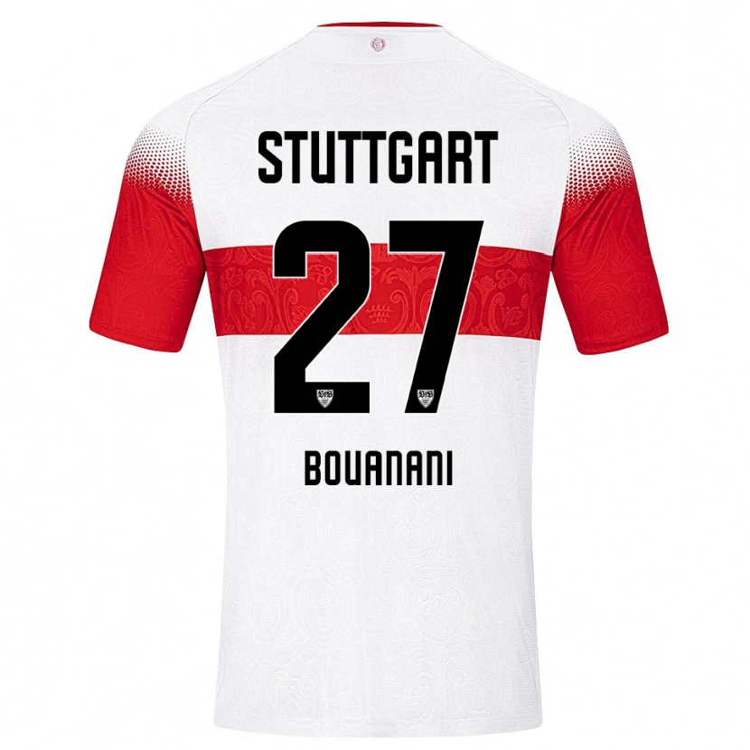 Danxen Damen Badredine Bouanani #27 Weiß Rot Gelb Heimtrikot Trikot 2026/27 T-Shirt Schweiz
