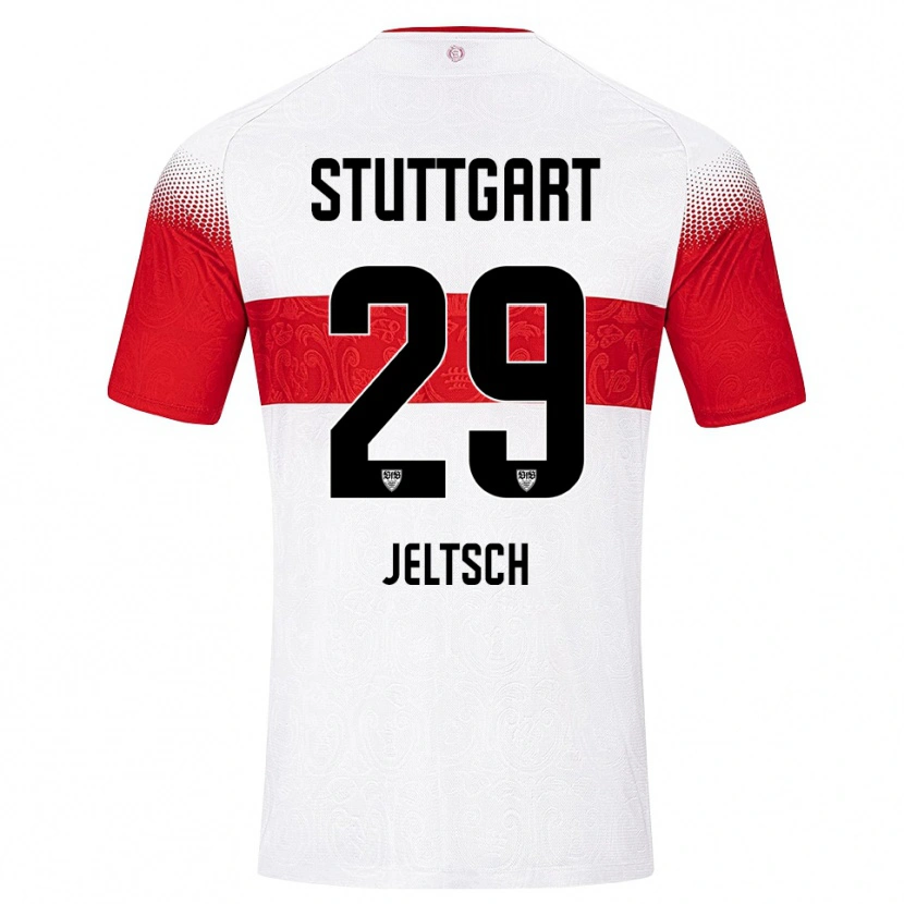 Danxen Damen Finn Jeltsch #29 Weiß Rot Gelb Heimtrikot Trikot 2026/27 T-Shirt Schweiz