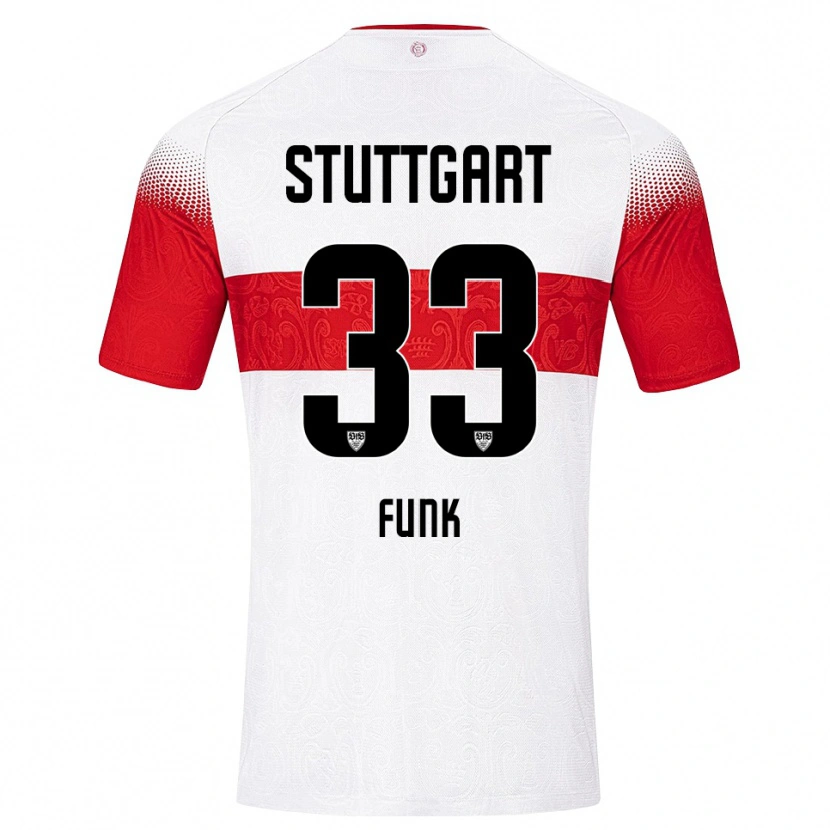 Danxen Damen Marius Funk #33 Weiß Rot Gelb Heimtrikot Trikot 2026/27 T-Shirt Schweiz