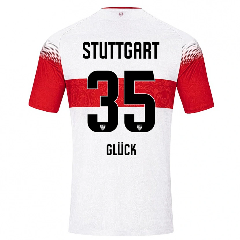Danxen Damen Michael Glück #35 Weiß Rot Gelb Heimtrikot Trikot 2026/27 T-Shirt Schweiz