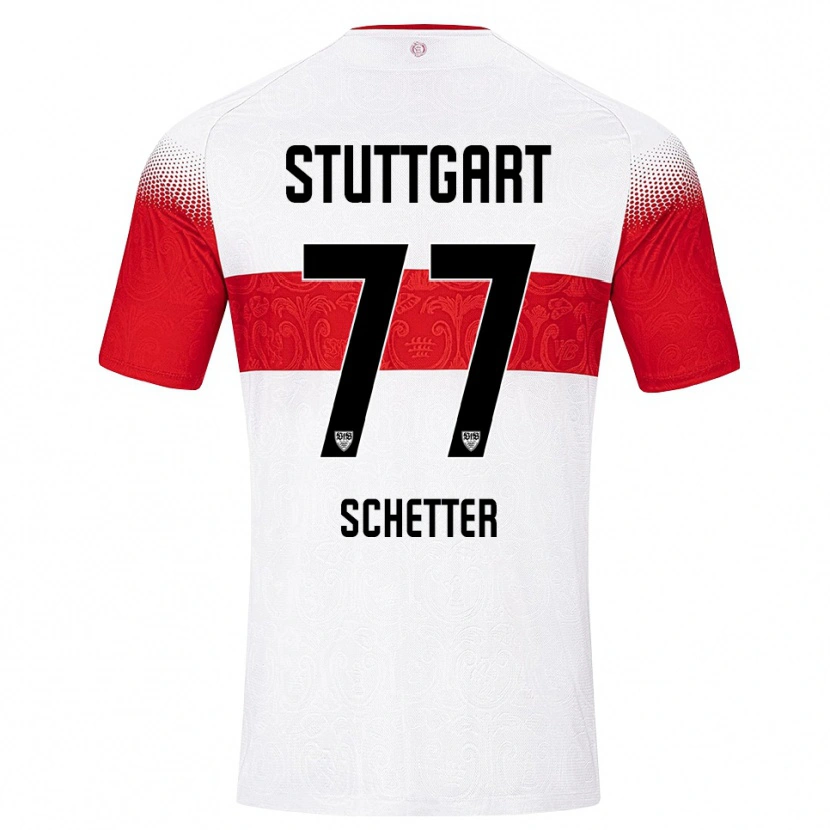 Danxen Damen Leonie Schetter #77 Weiß Rot Gelb Heimtrikot Trikot 2026/27 T-Shirt Schweiz