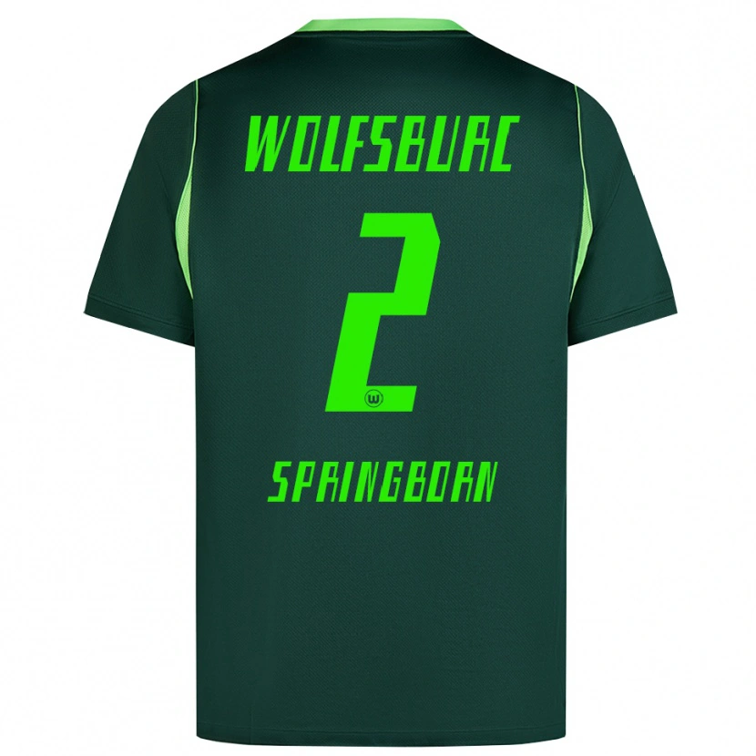 Danxen Damen Noah Springborn #2 Dunkelgrün Weiß Heimtrikot Trikot 2026/27 T-Shirt Schweiz
