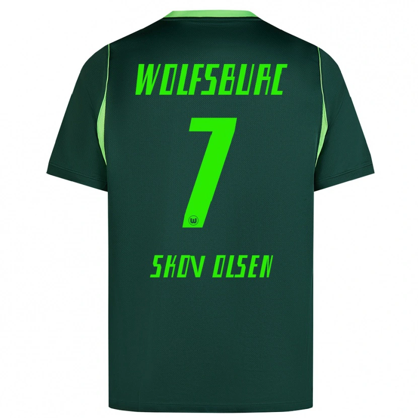 Danxen Damen Andreas Skov Olsen #7 Dunkelgrün Weiß Heimtrikot Trikot 2026/27 T-Shirt Schweiz